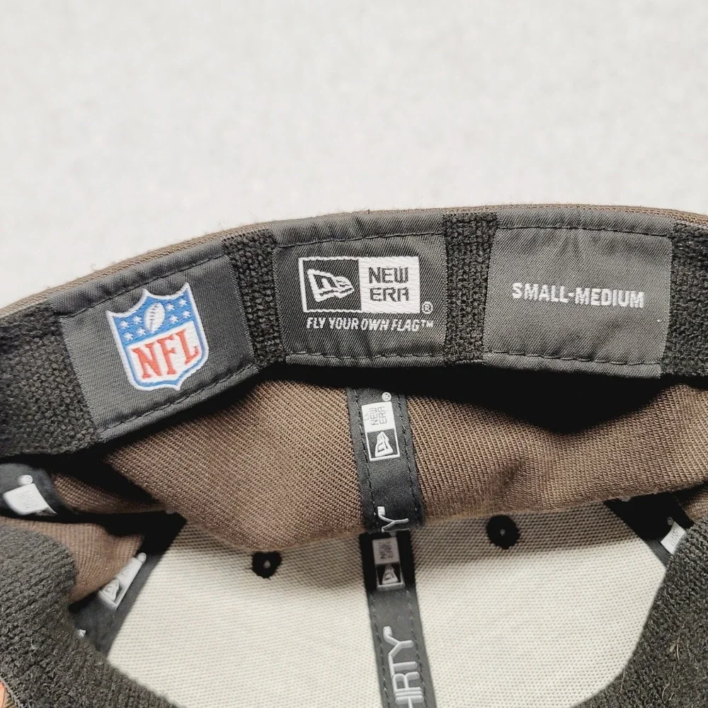New Era 39Thirty NFL Cleveland‎ Browns Hat Orange Bill Embroidered Size S/M 3930